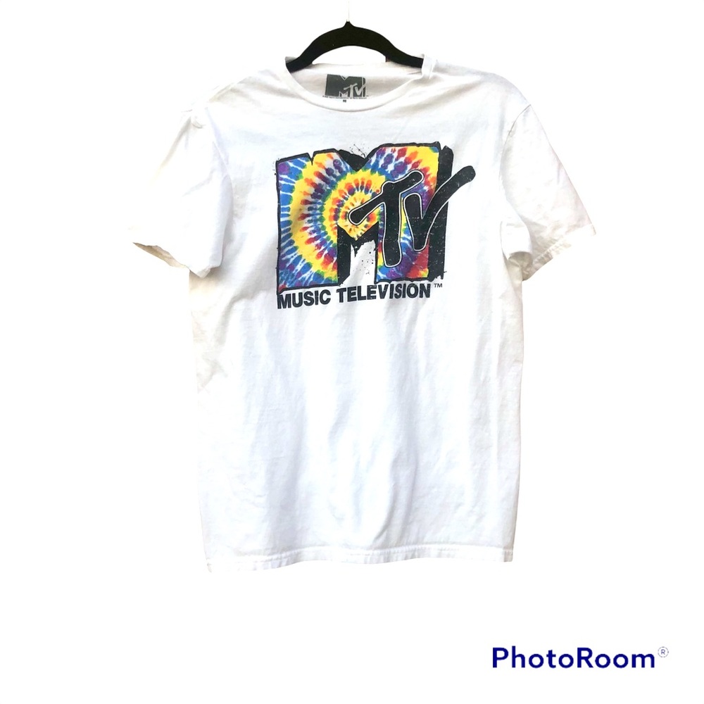 MTV Tee Shirt Tie Dye Kids Sz. M 100% Cotton 80’s
